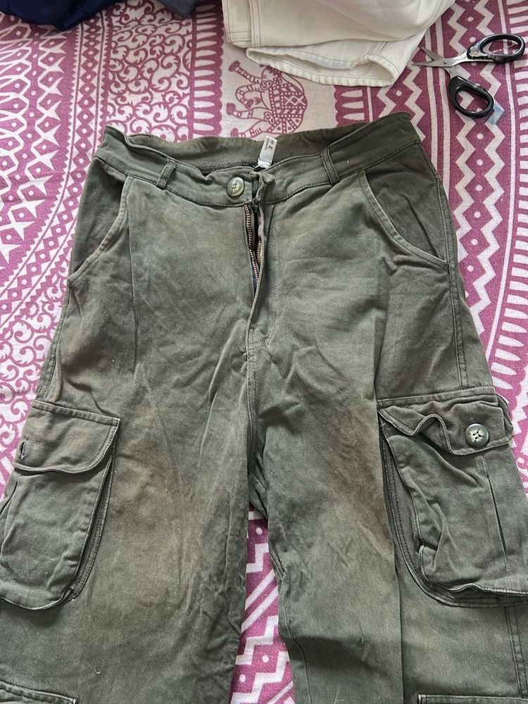 womens cargo green