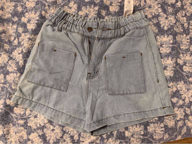 Denim Pocket Shorts
