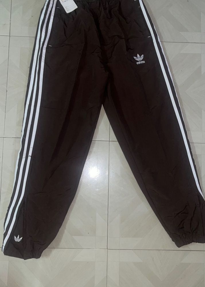 Track Pants With White Stripes