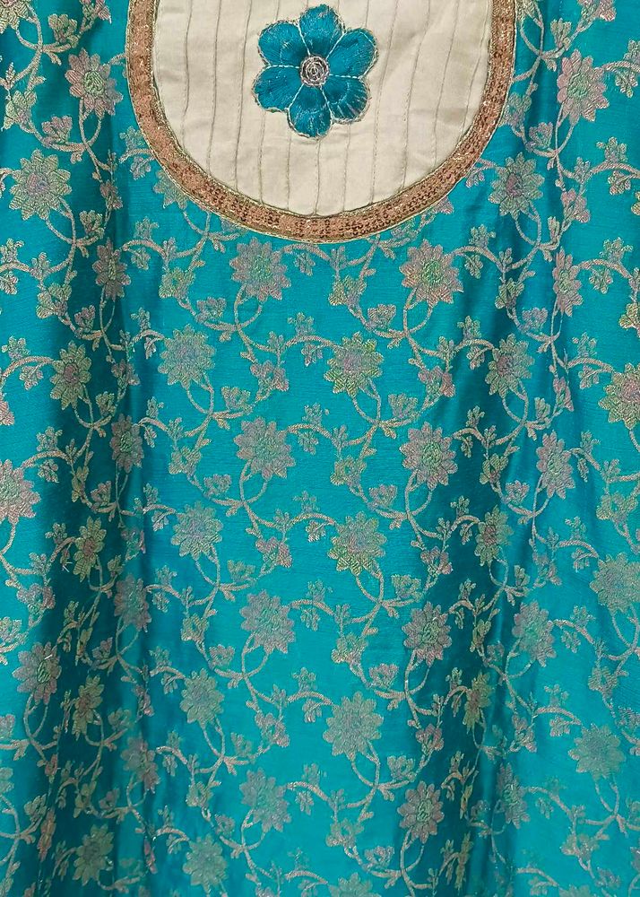 Floral Teal Heavy Suit