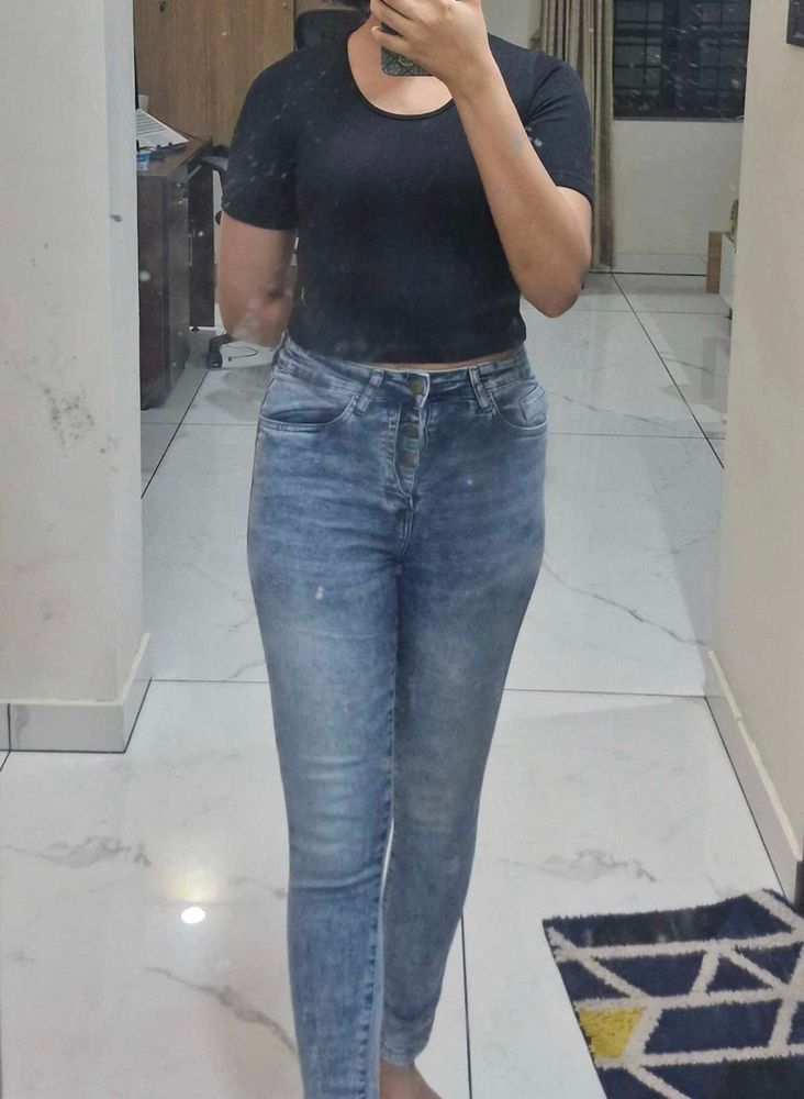 Mast And Harbour Women Blue Skinny Jeans