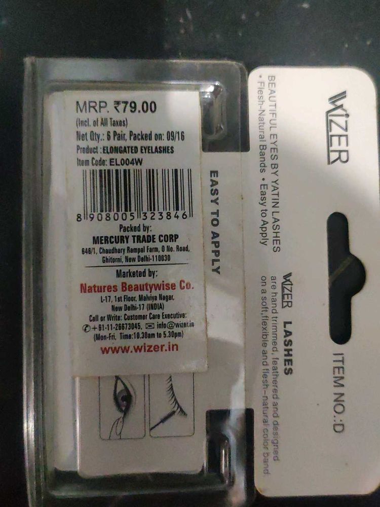 Wizer Elongated Eyelashes (Pack Of 2)