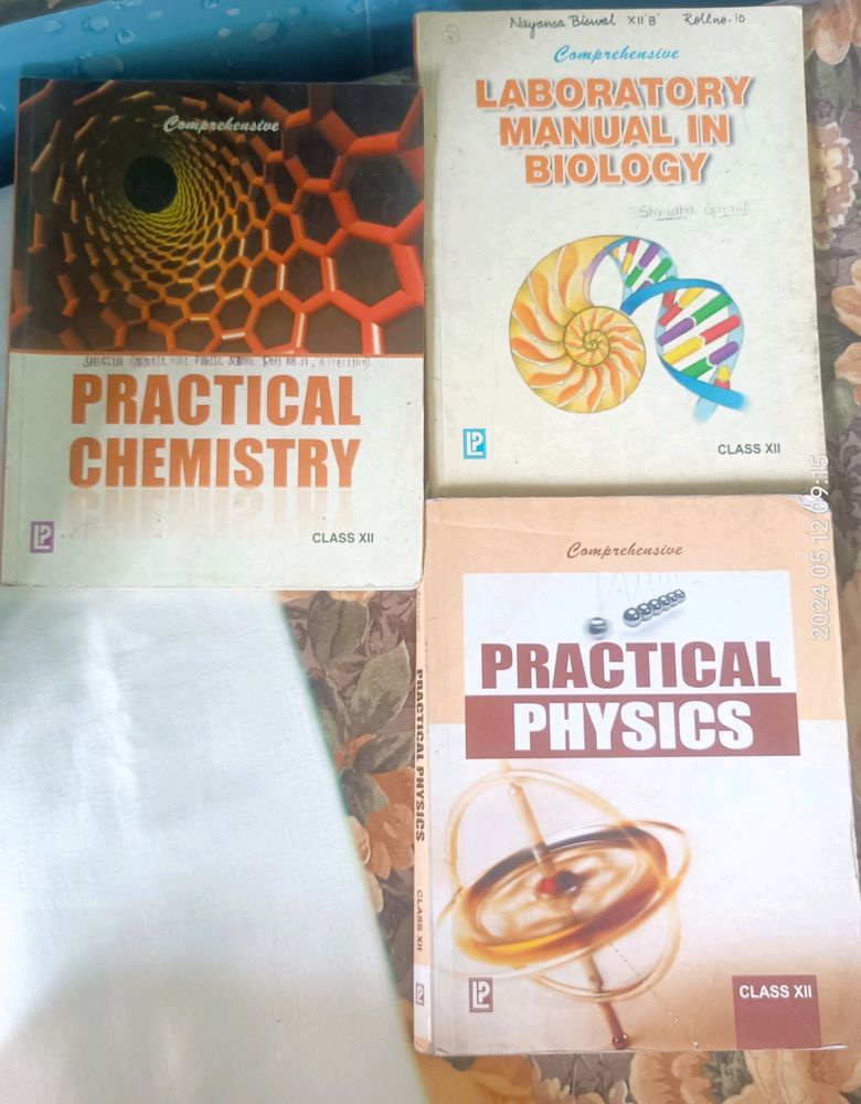 CLASS 12 PCB PRACTICAL BOOKs