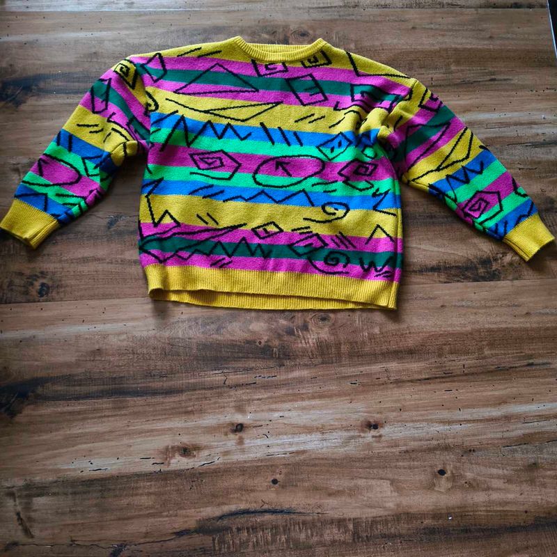 Vintage Patterned korean Sweater