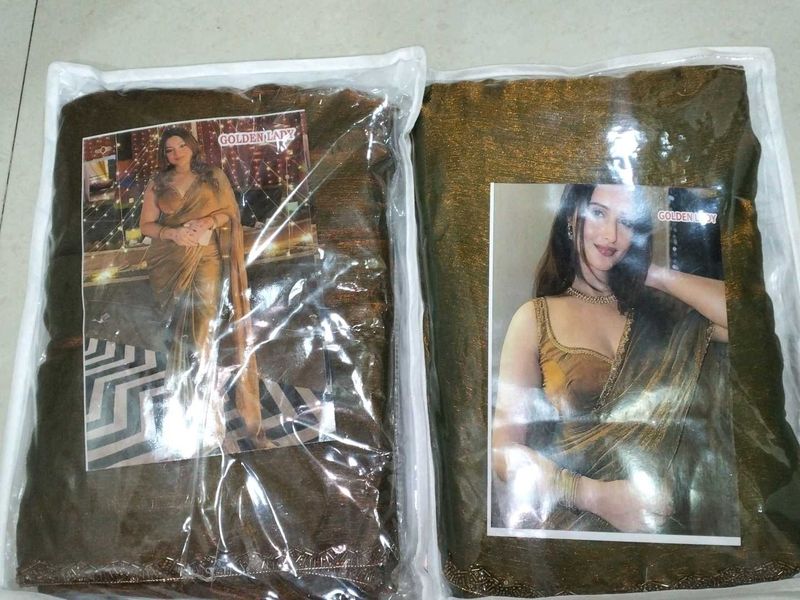 Golden Lady Saree - New in Package