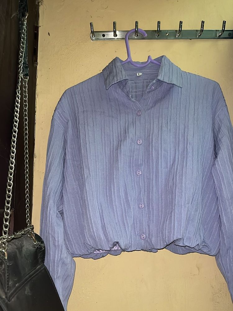 Lavender Crop Top