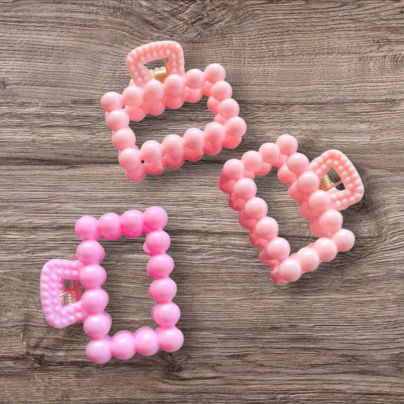 Pink Bubble Hair Clips