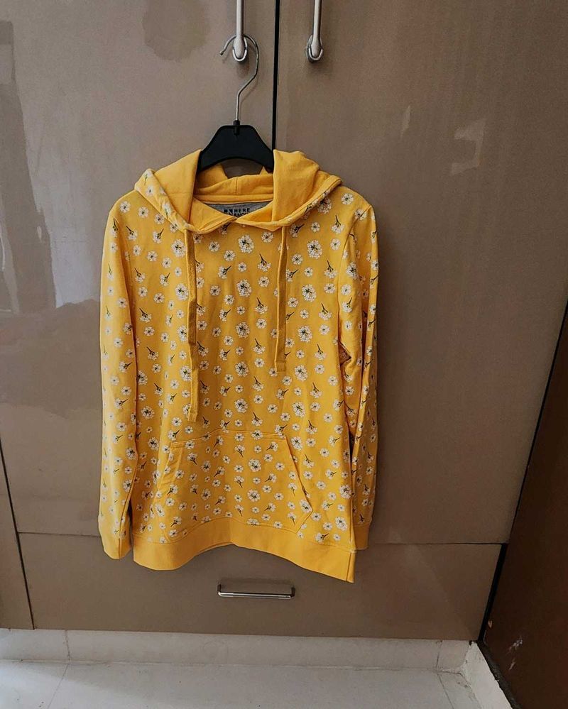 Here &amp; Now Floral Print Hoodie