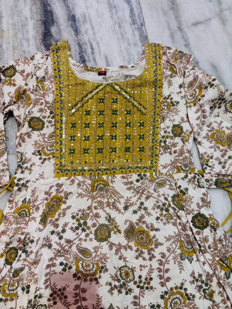 Floral Print Kurta