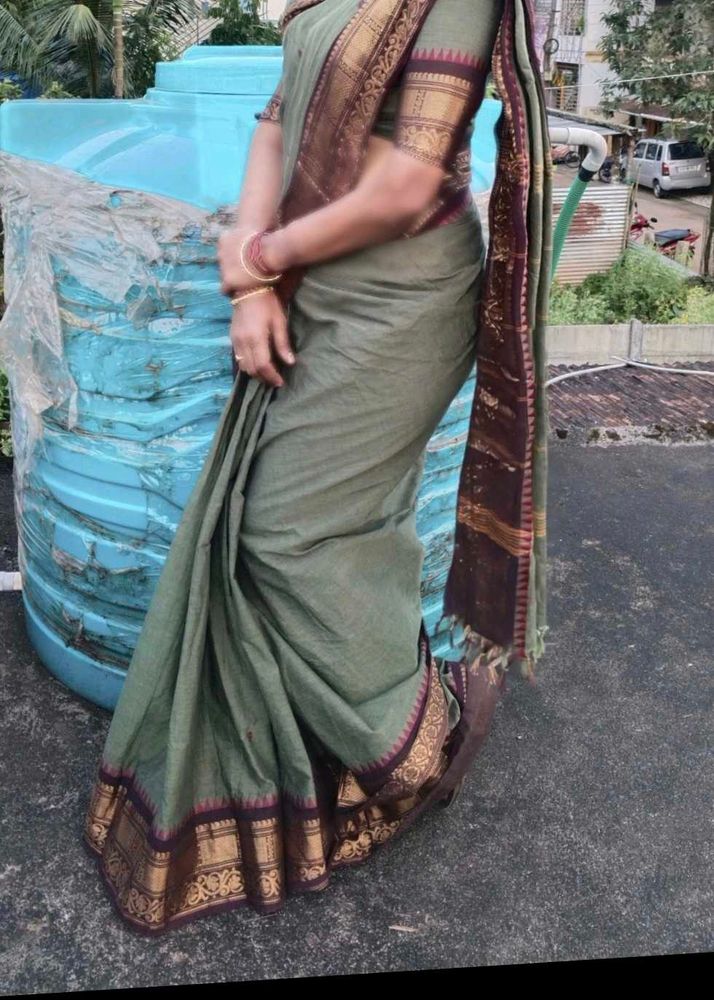 Elegant Green Saree