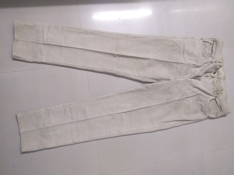Beige Coloured Jeans For Men