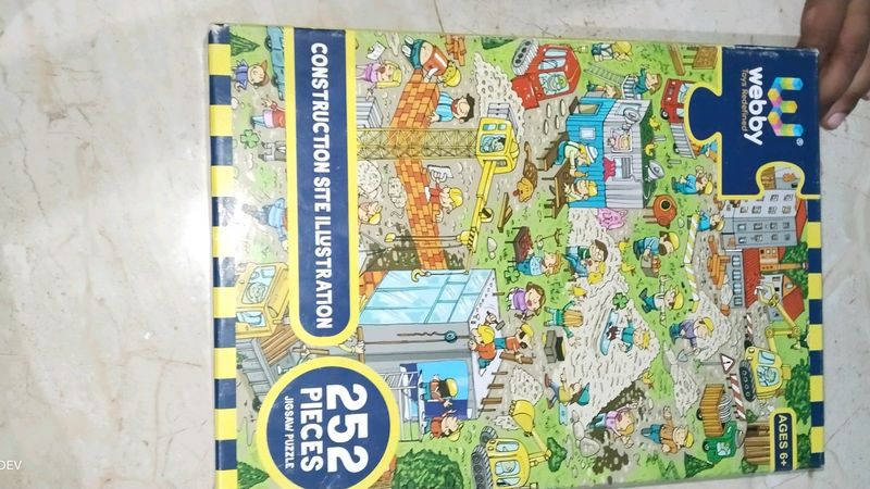 Webby Construction Site ILLustration Jigsaw Puzzle