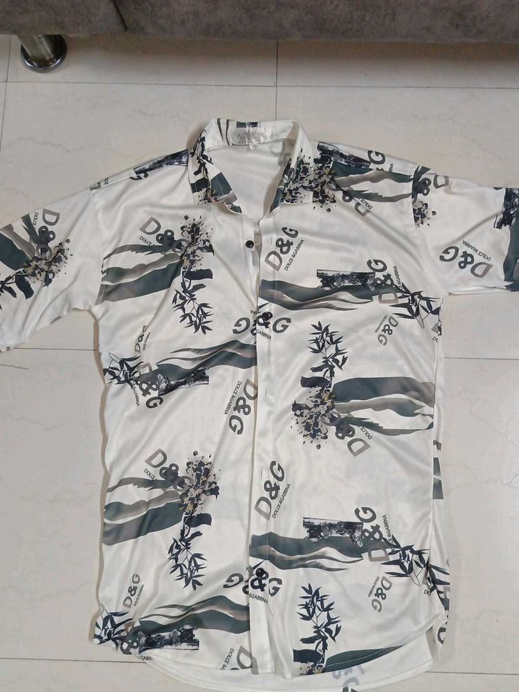 D&amp;G Printed Short Sleeve Shirt