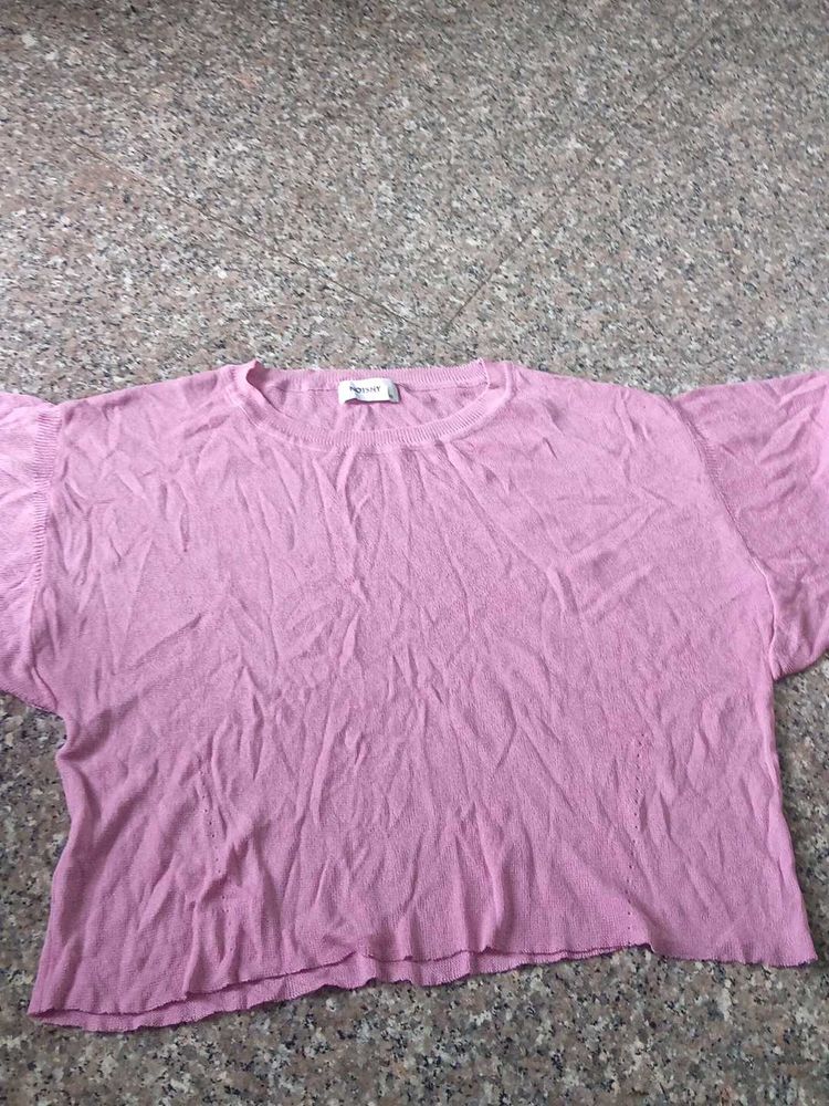 Pink Casual T-Shirt