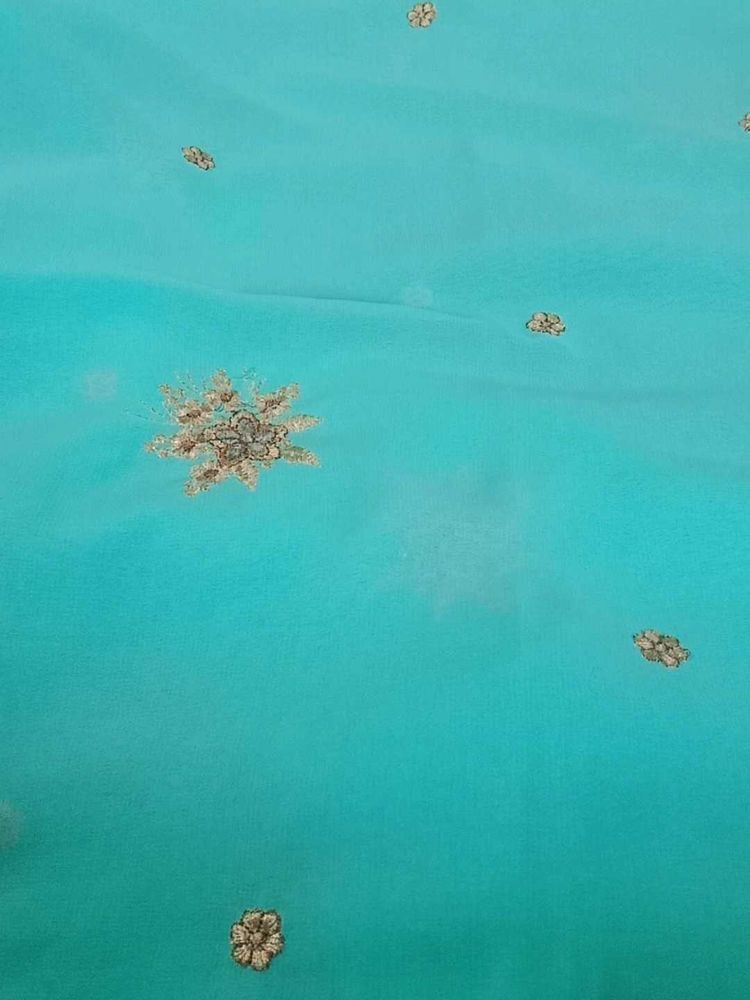 Elegant Turquoise Fabric