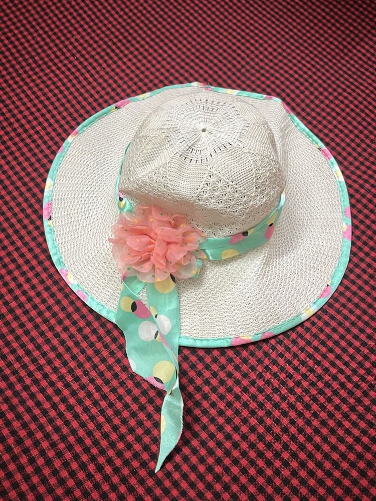 White Hat With Satin
