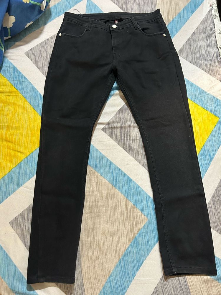 Black Straight Leg Jeans