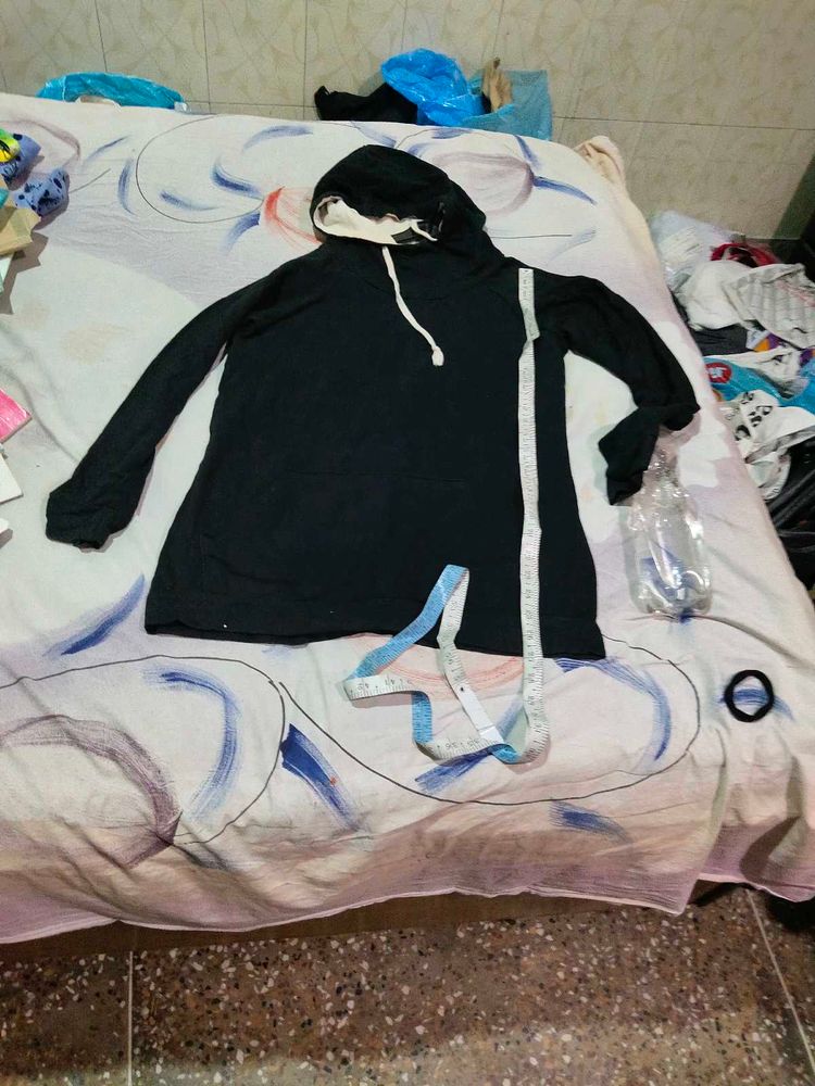 women black hoody winter