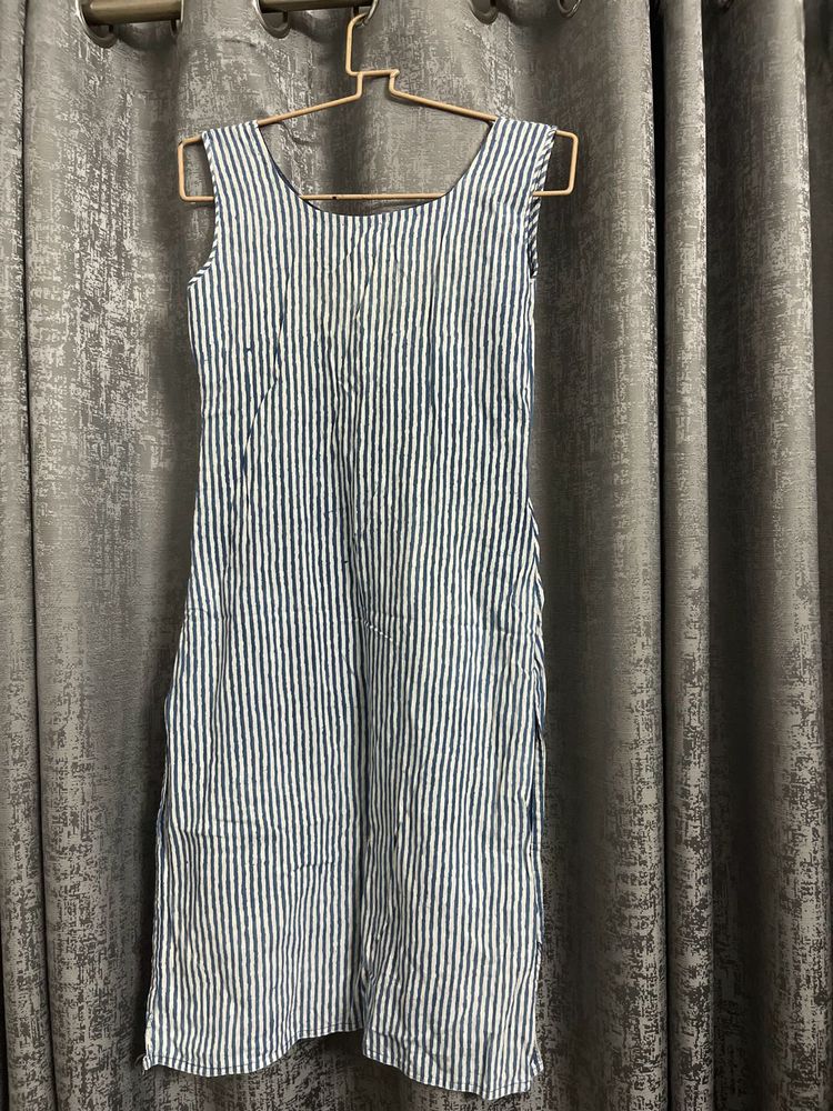 White And Blue Kurta