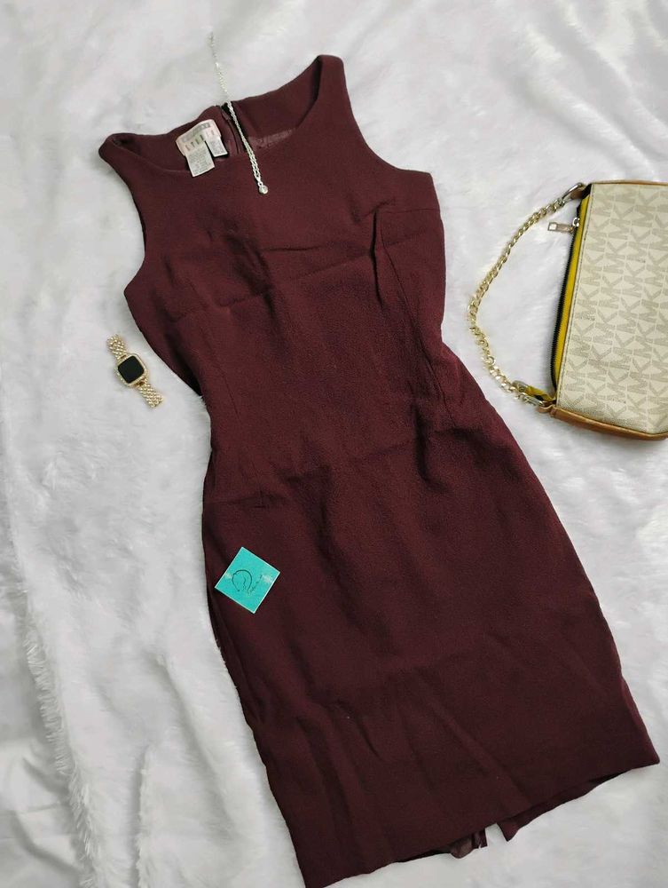 🤌Burgundy Sleeveless Dress🤌