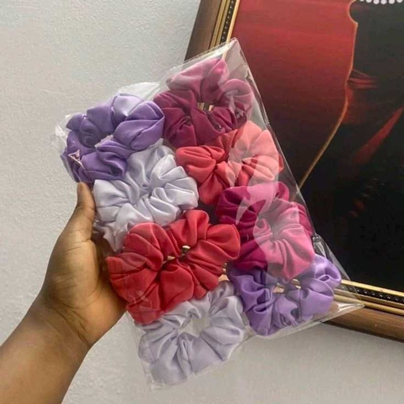 8 Colorful Scrunchie Set