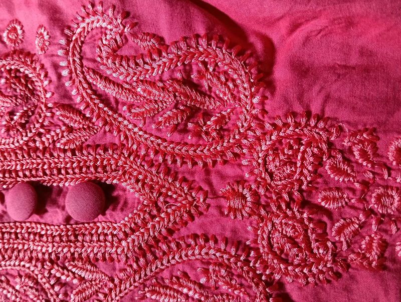 Pink Embroidered Top