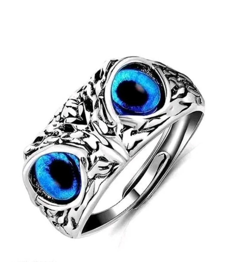 Evil Eye Owl Ring Man &amp; women