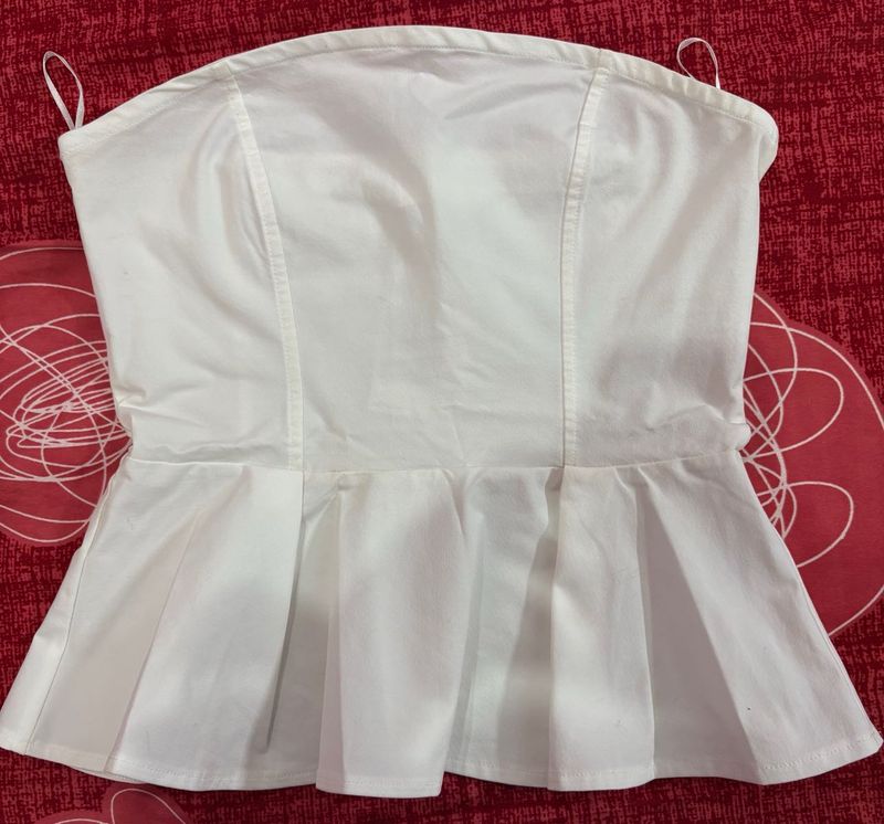 H&amp;M Peplum tube Top