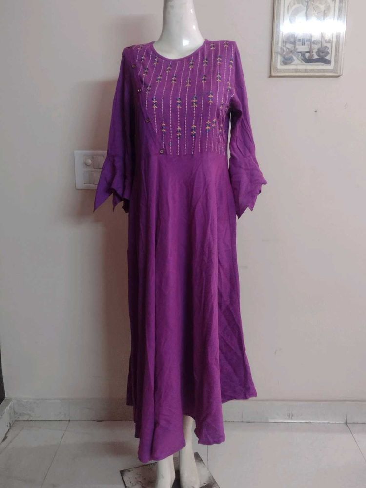 Elegant Purple Kurta
