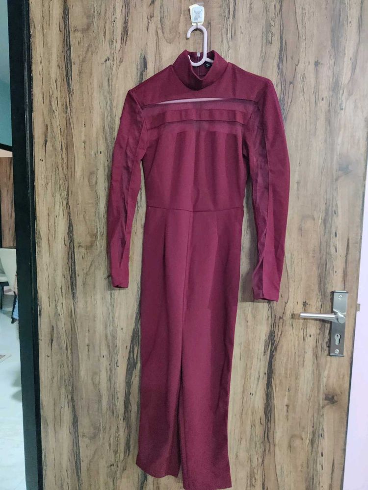 Burgundy Jumpsuit