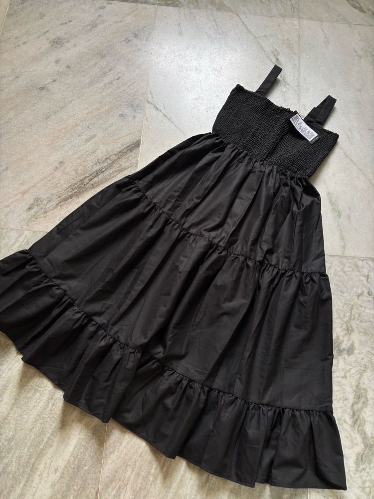 Black Tiered Sundress