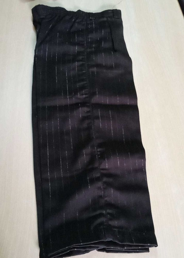 Striped Dark Brown  Pants