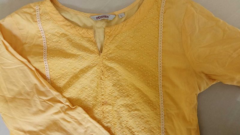 Elegant Yellow Kurta