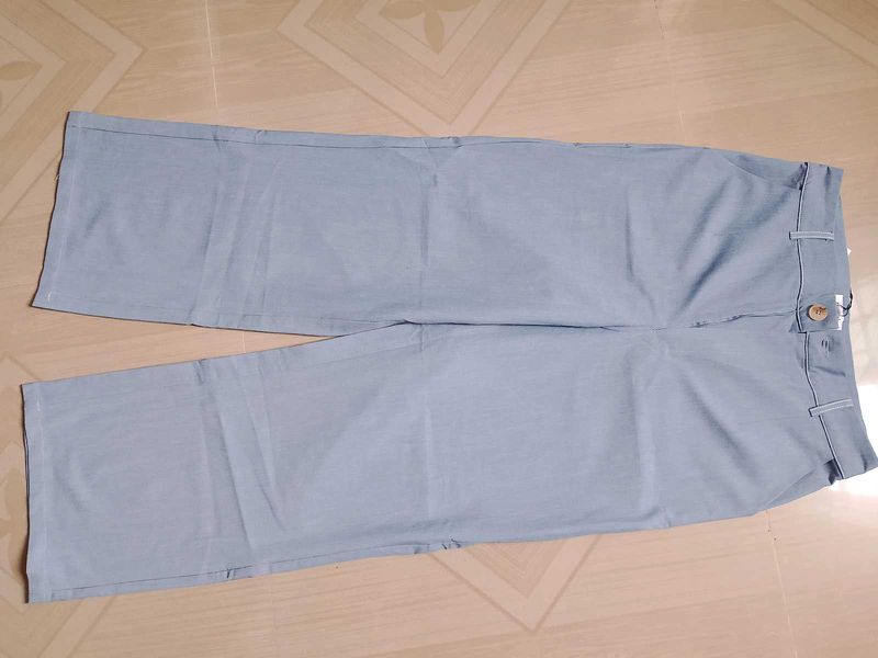 Light Blue Denim Wide Leg Jeans for Women