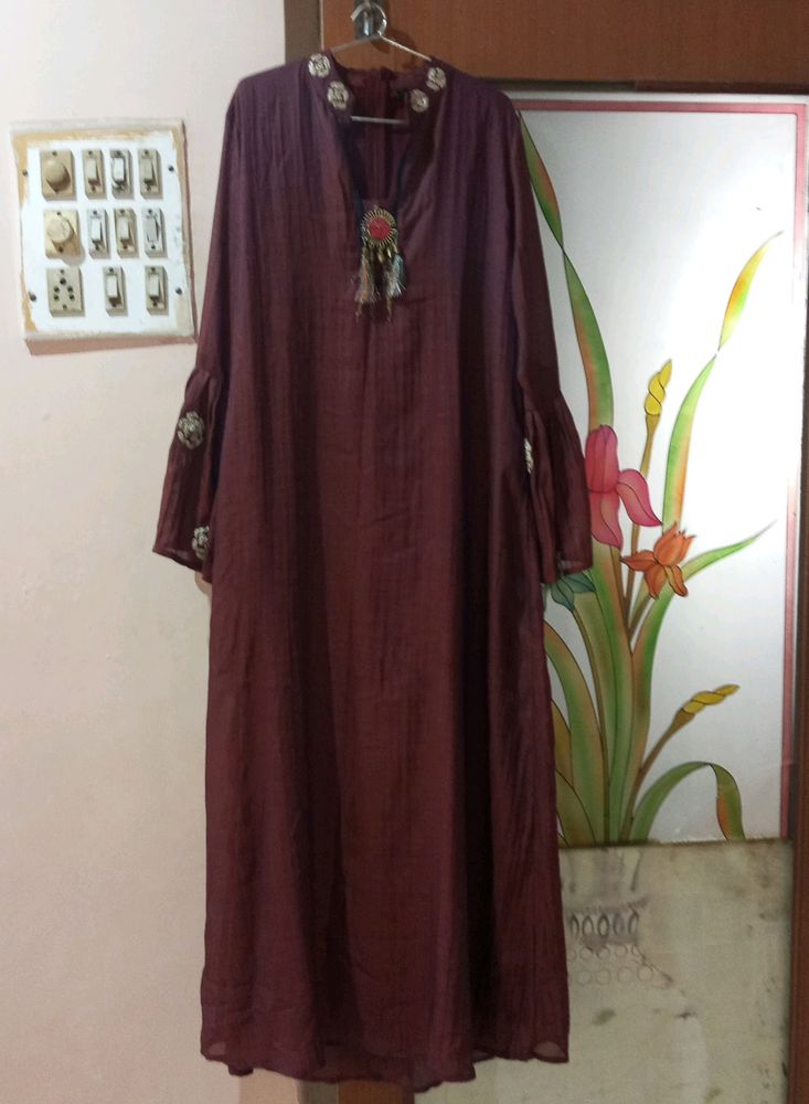 Price Drop 📢📢Rust Colour One Piece For Femal
