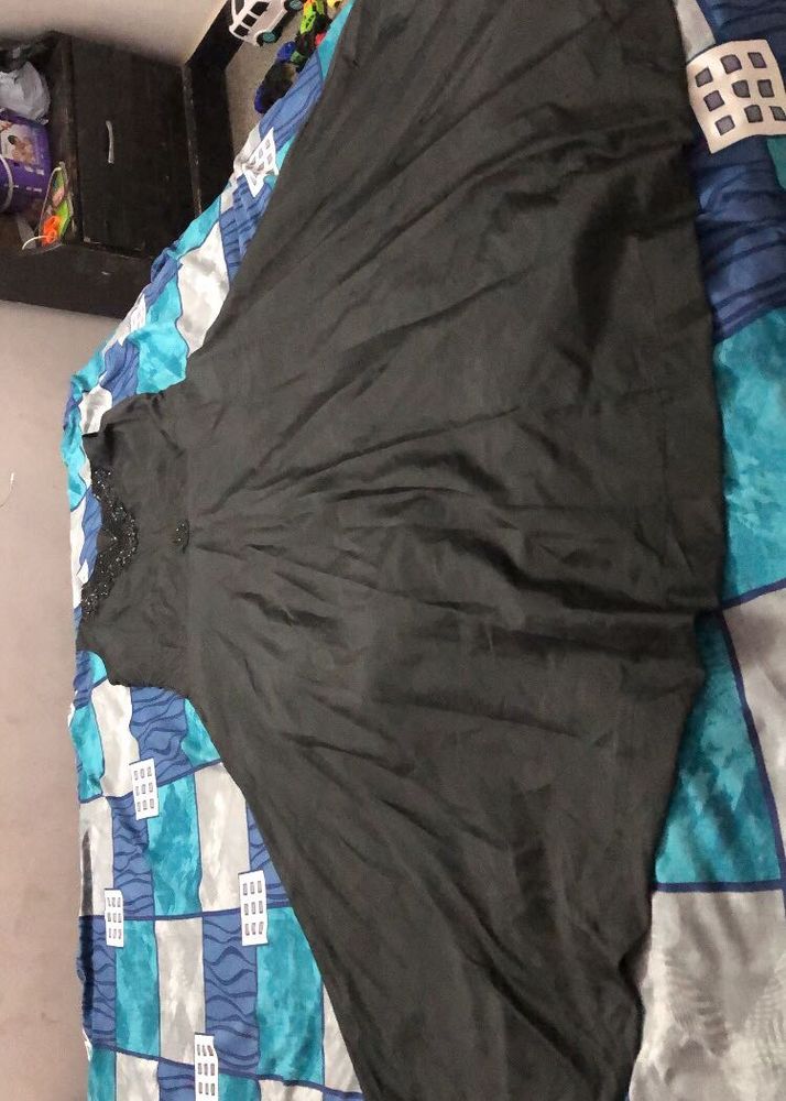 Vintage Black Dress 3 Layer Gown