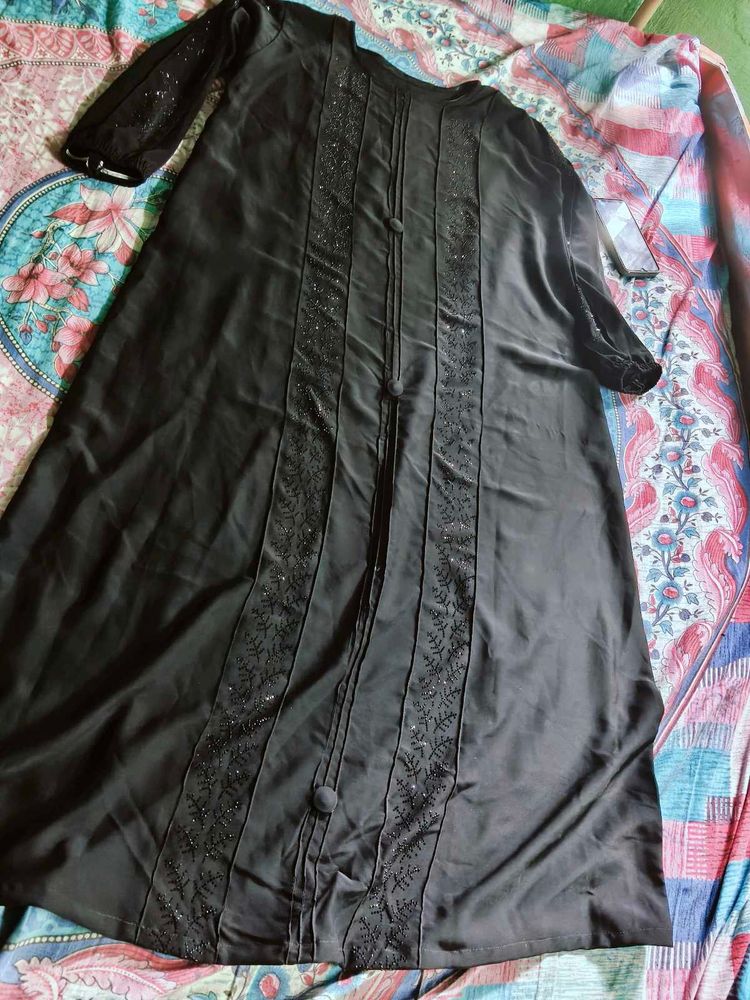 Elegant Black Abaya Dress