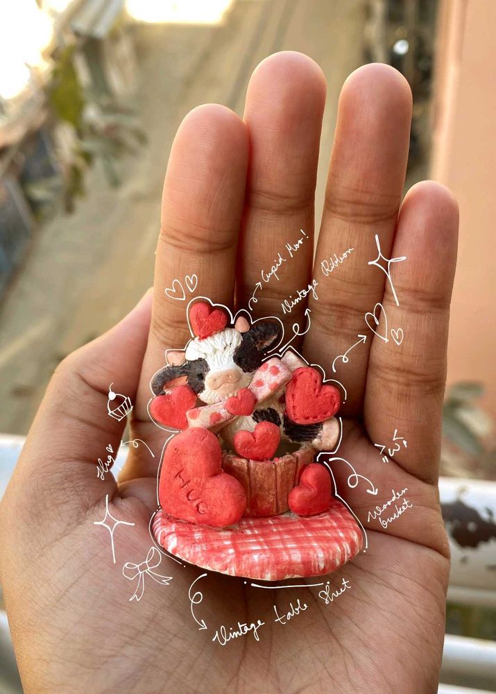 Cupid Moo Clay Calender ❤️