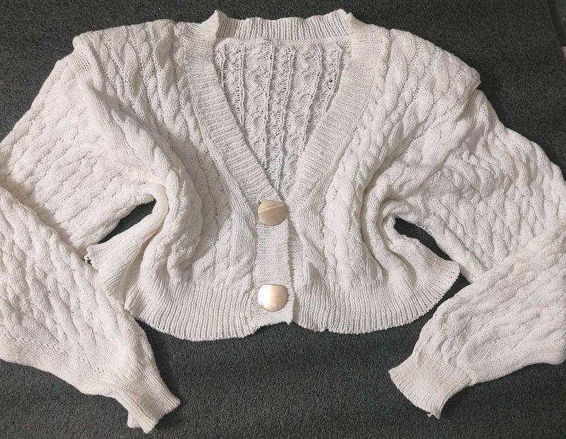 White Cardigan