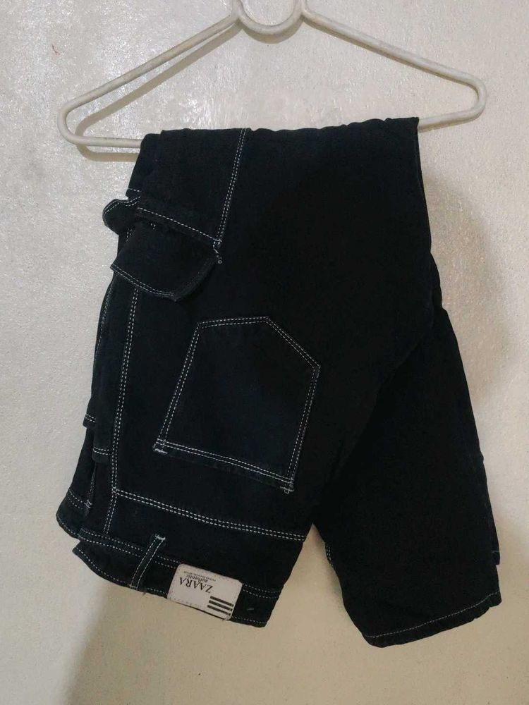 Zara Black Cargo Pants