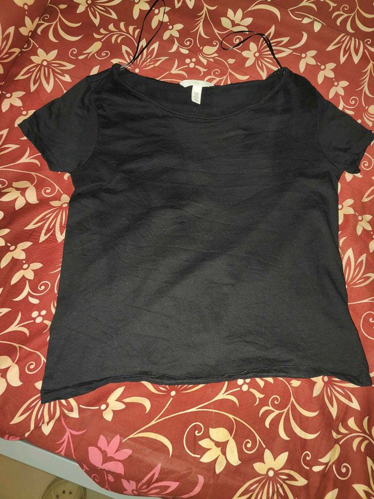 Fitted Black T-Shirt (US/EUR size - XS)