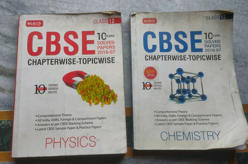 CBSE Class 12th Solved Papers Chemistry and Physics Combo(1+1)