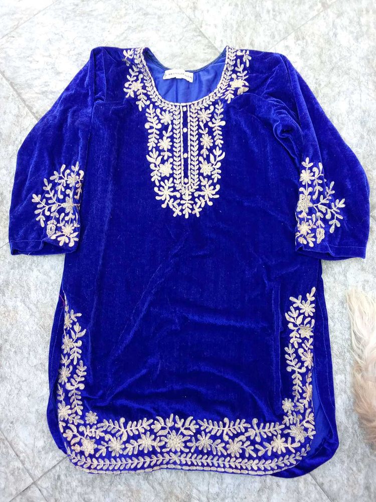 Velvet Pakistani Party Wear Suit