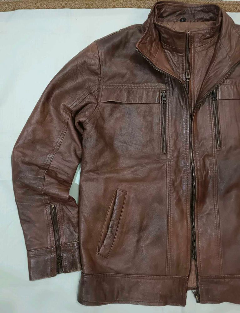 Vintage Leather Jacket In Discounted Price