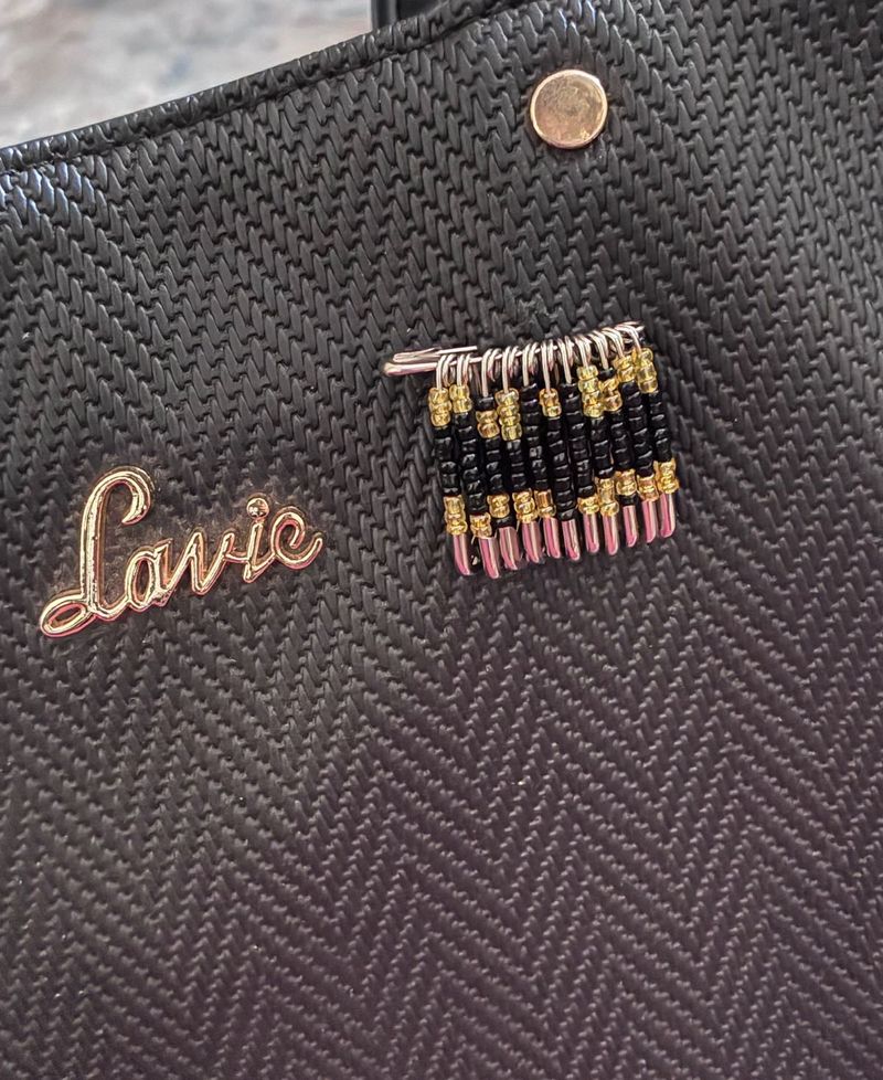 Safety Pin Batman Keychain