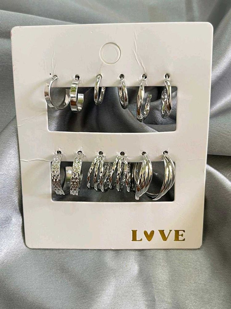 Combo Of Hoops Earrings
