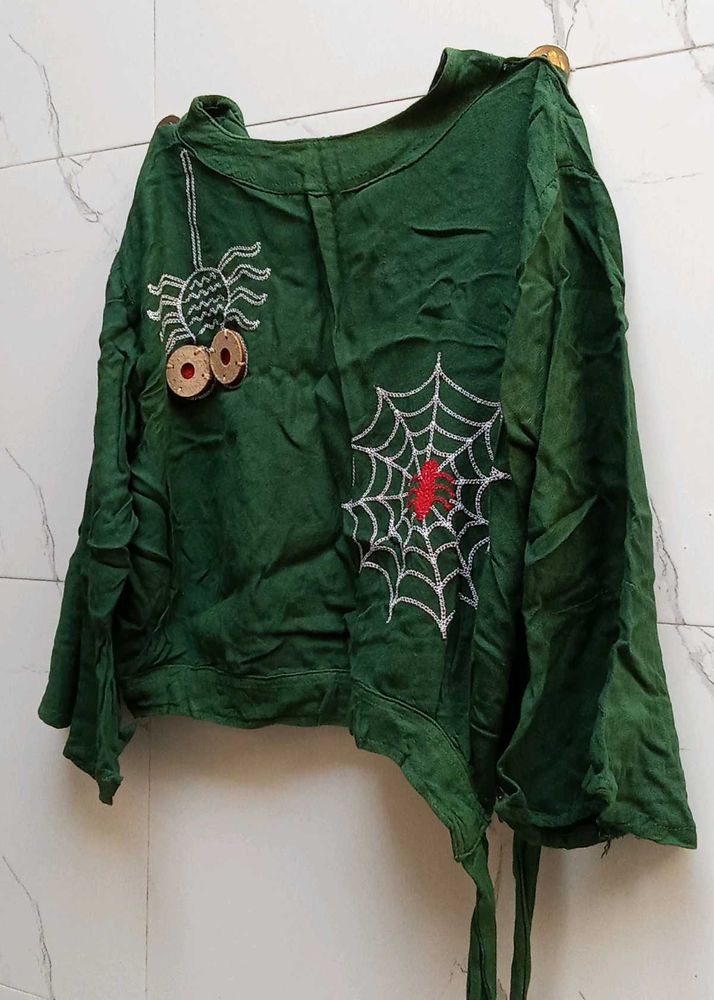 Green Long Sleeve Top