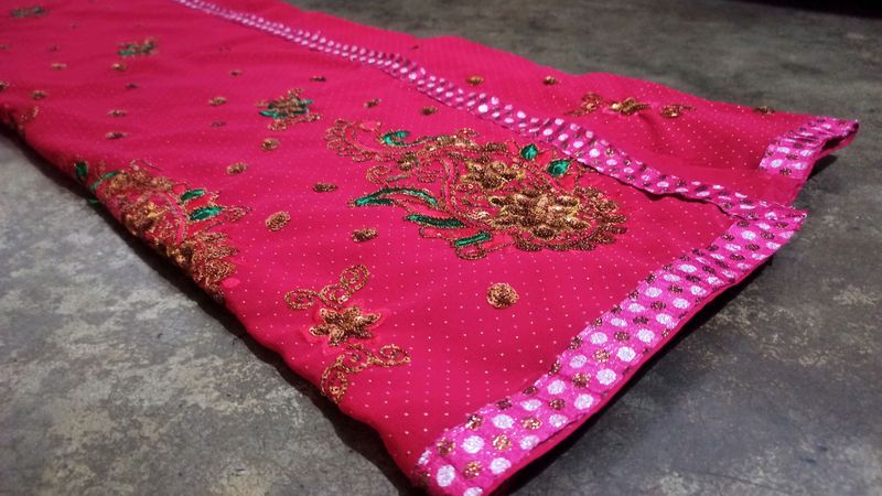 Deep Maroon Saree