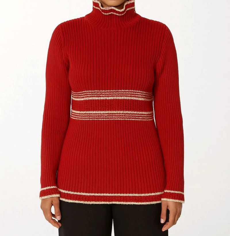 Red Turtleneck Sweater