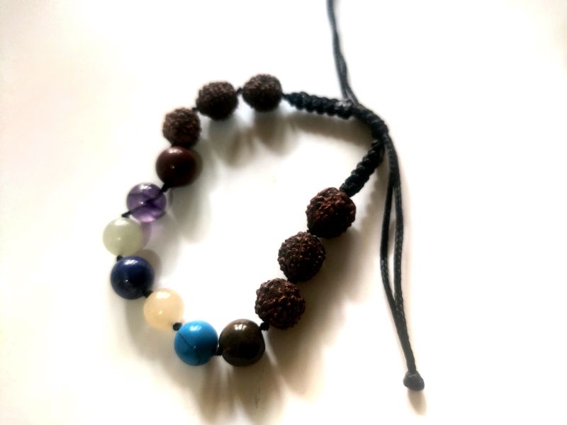 Natural Stones With Rudraksha Bracelet